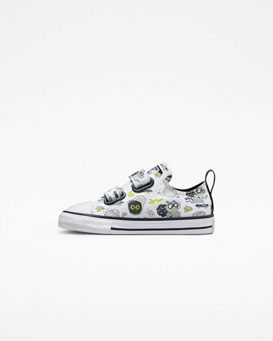 Tenisky Nizke Converse Chuck Taylor All Star Easy-On Raccoons Chlapcenske Biele Čierne Siva | SK N11QFW4